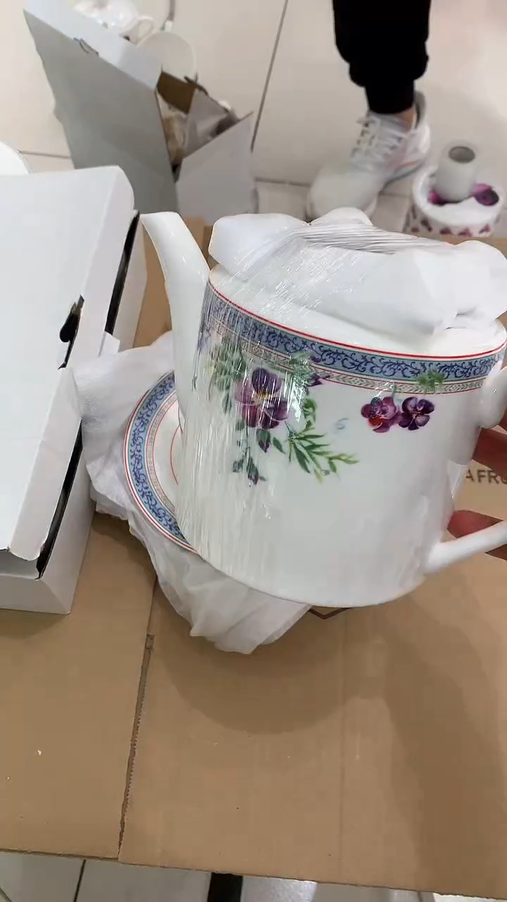 隆达骨瓷 福利 13头茶具 6杯6碟 1个壶 