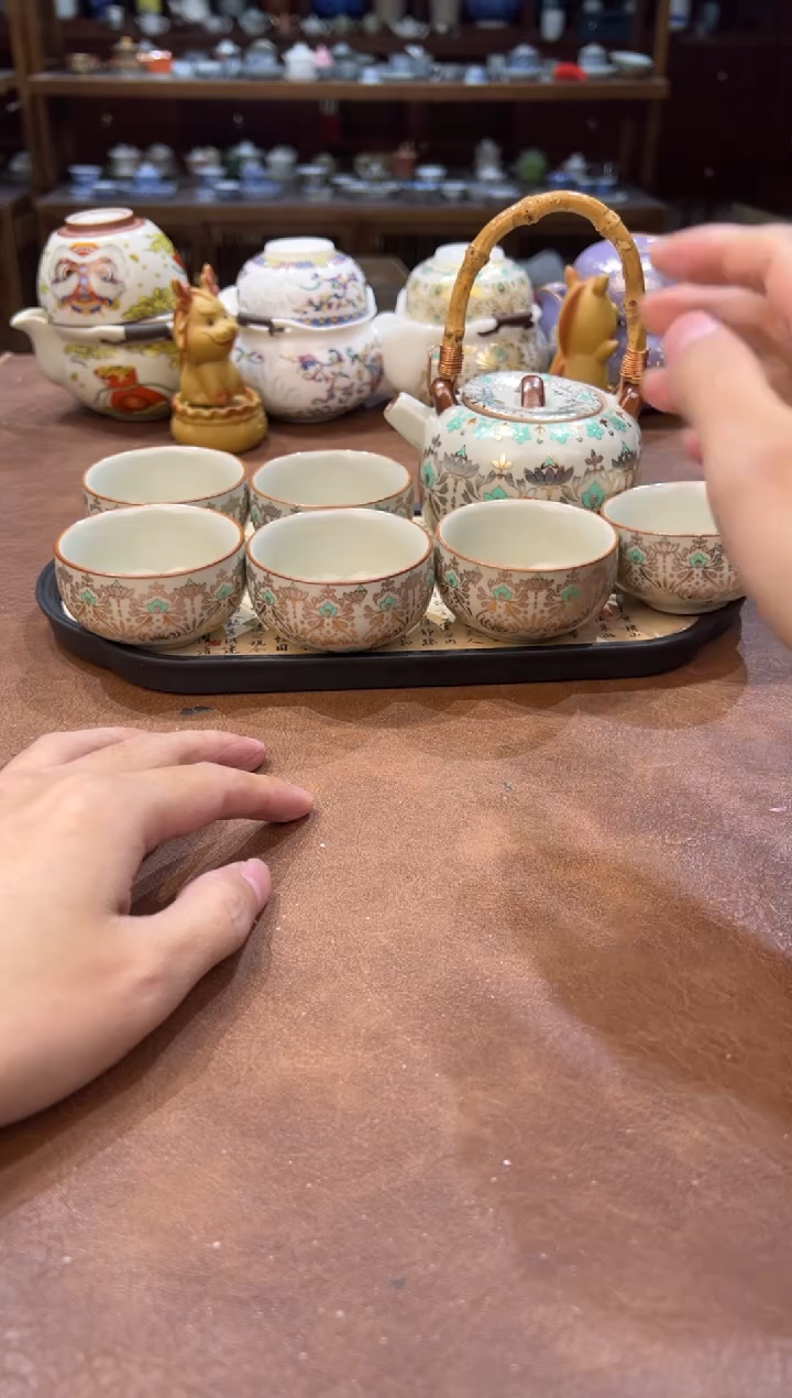 真的很便宜超好看会开片的旅行茶具