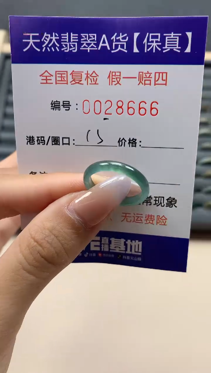 【闪购商品】翡翠戒指未镶嵌天然28666