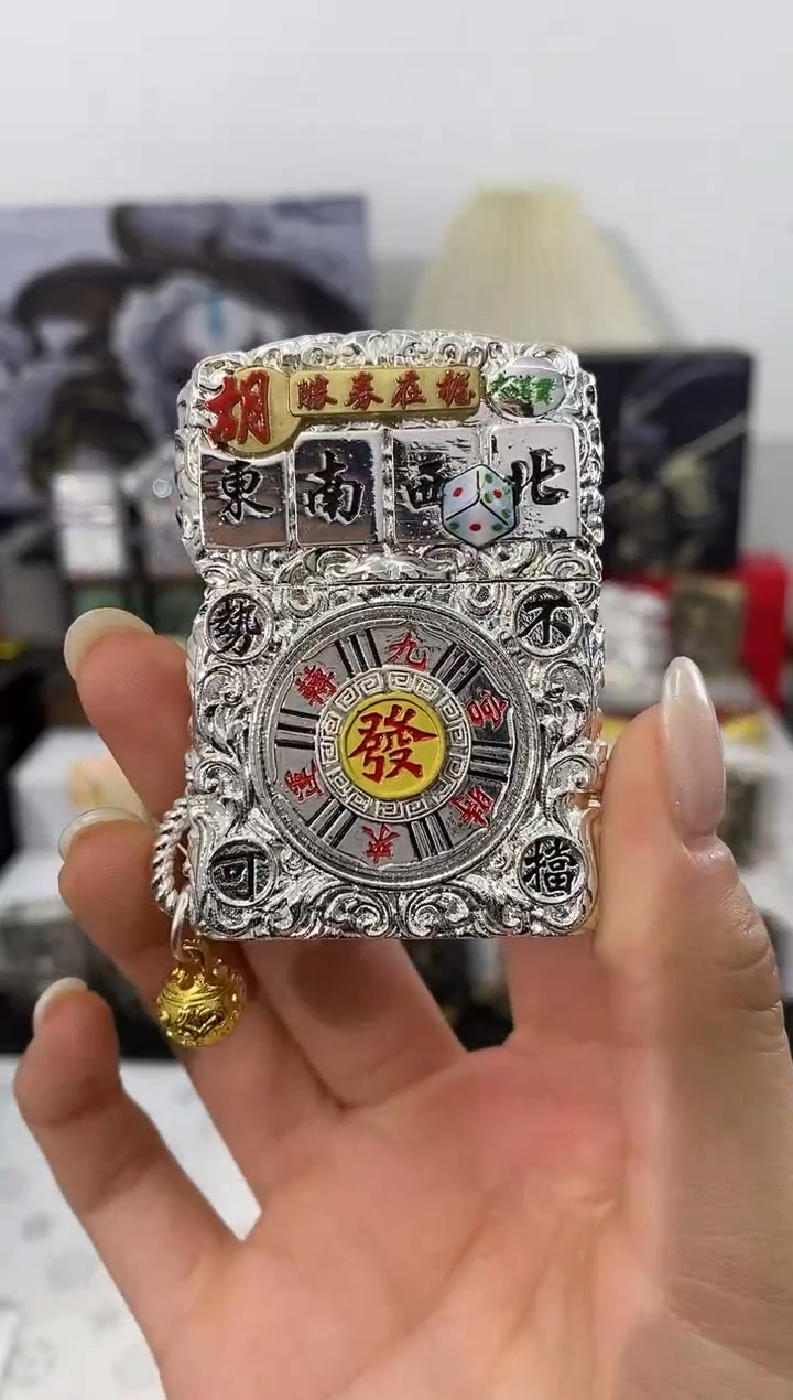 镜面麻将把把壶一整套ZIPPO