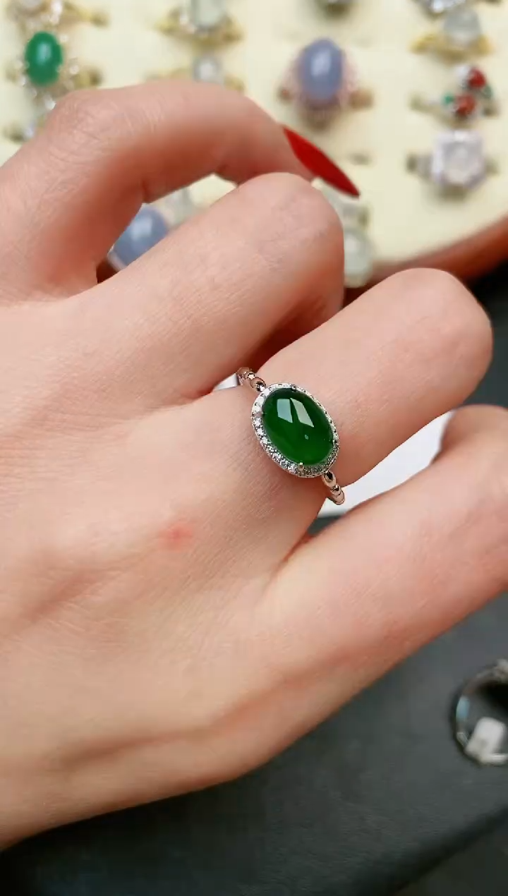 【闪购商品】翡翠戒指银S925镶嵌.....