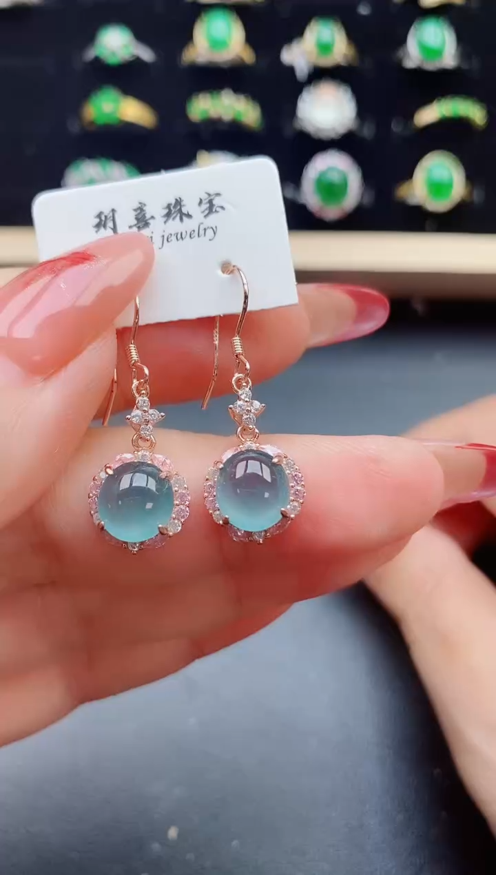 【闪购商品】翡翠戒指银S925镶嵌321321