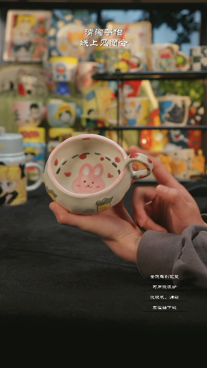 【闪购商品】摆件亲工手绘陶瓷-