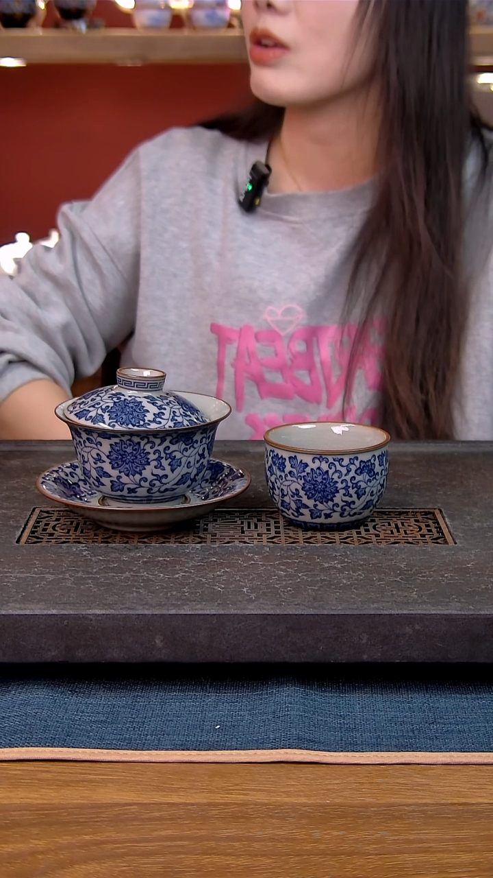 简装家用款2件套 老陶泥开片纹陶瓷茶具