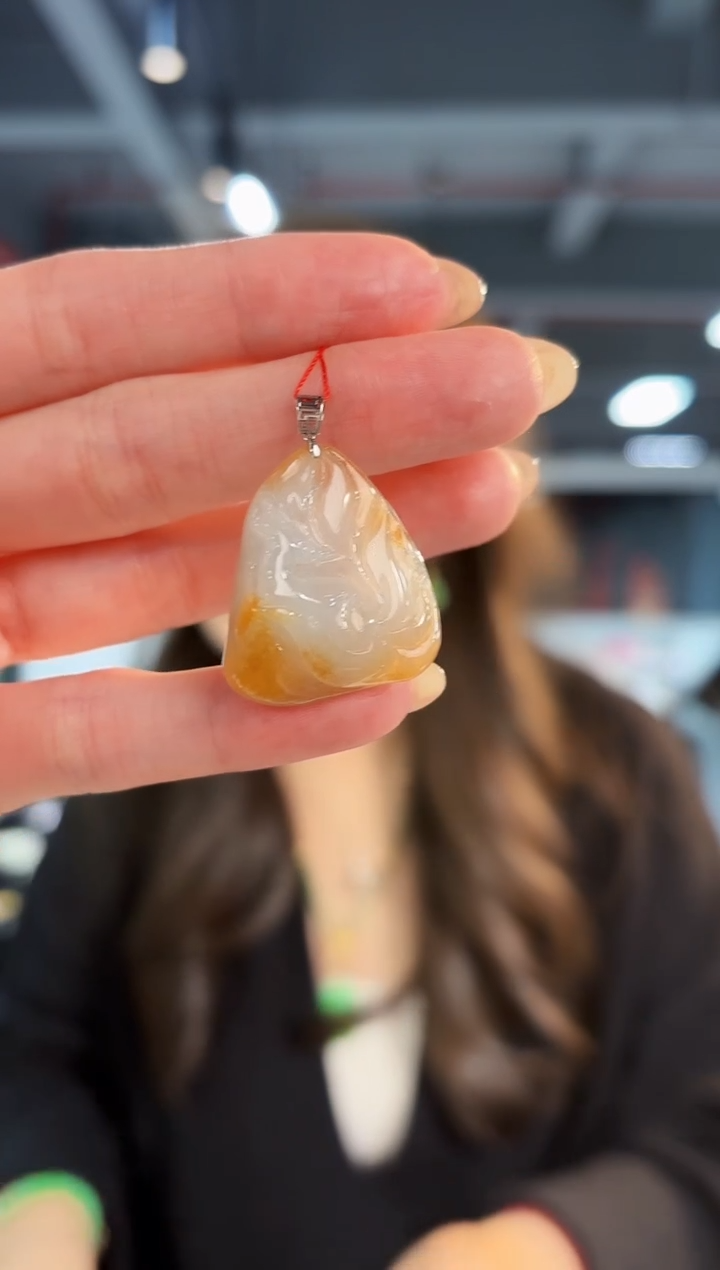 【闪购商品】翡翠颈饰18K金镶嵌缅料A货/支持复检/一件