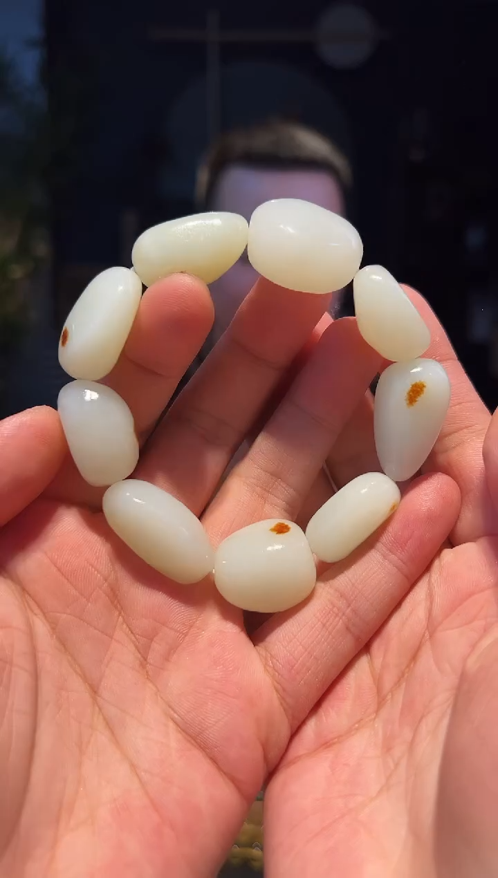 【闪购商品】和田玉手串未镶嵌原石串(大)