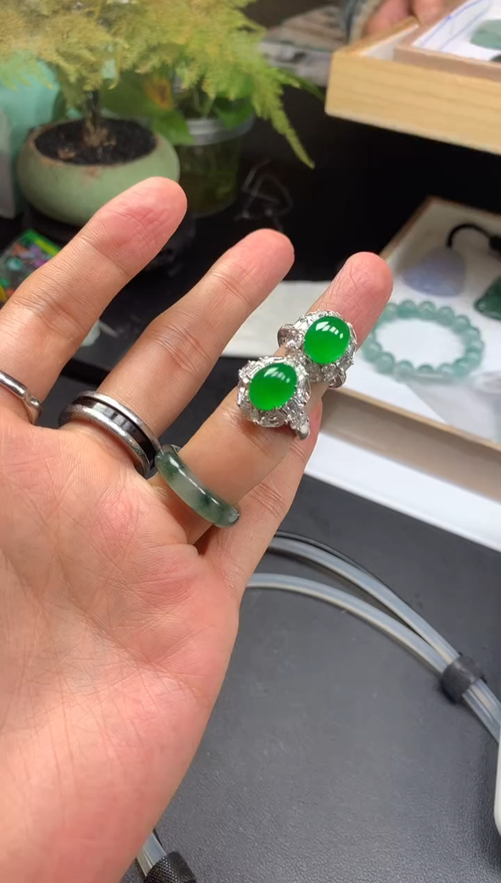 未镶嵌定制翡翠我**字1