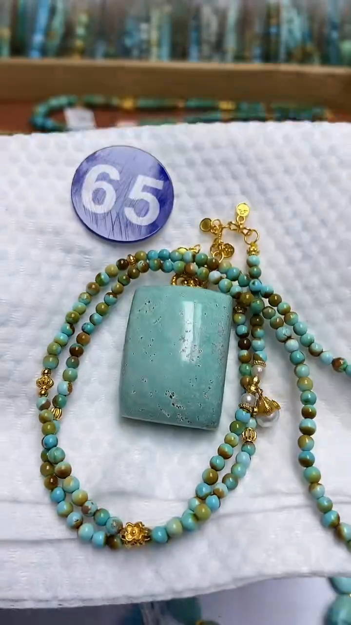 【闪购商品】绿松石项链银S925镶嵌65