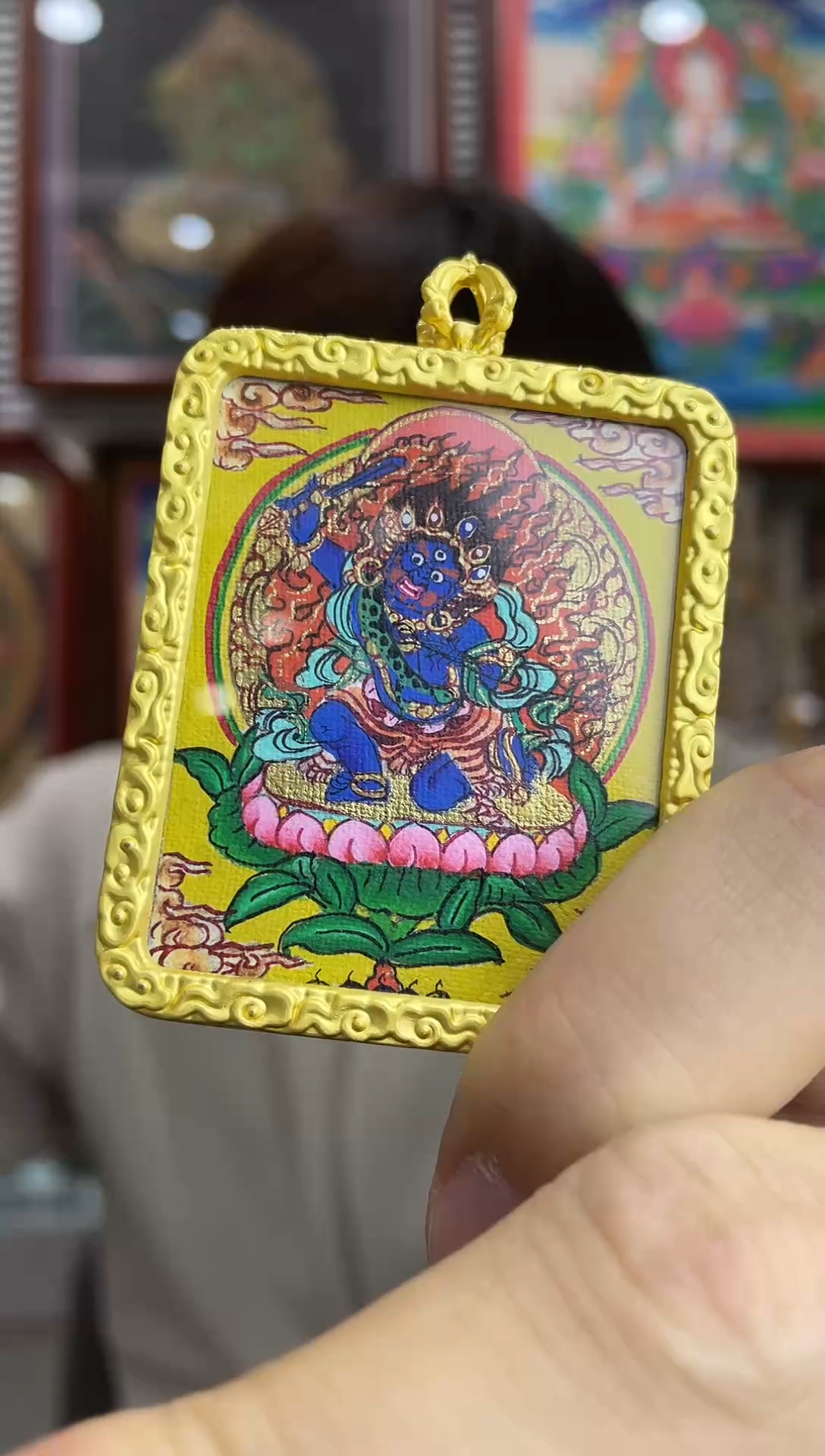 吊坠不动 纯手绘唐卡（非质量问题 不退不换）