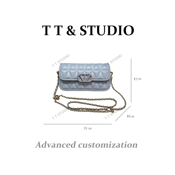 【TT Studio】ZT-95008-天空蓝 RAIN.CUN简约腋下斜跨轻奢女包