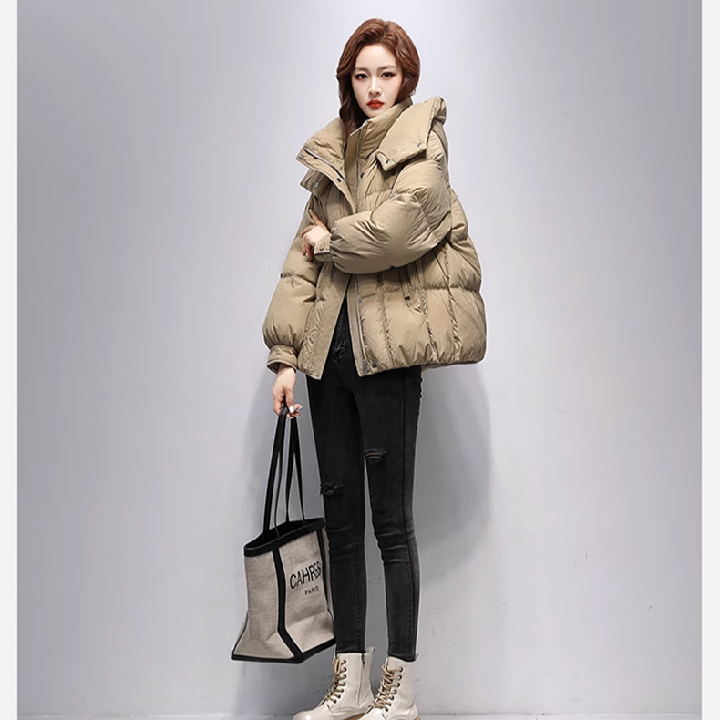 2025新款连帽加厚短款棉服外套   2503