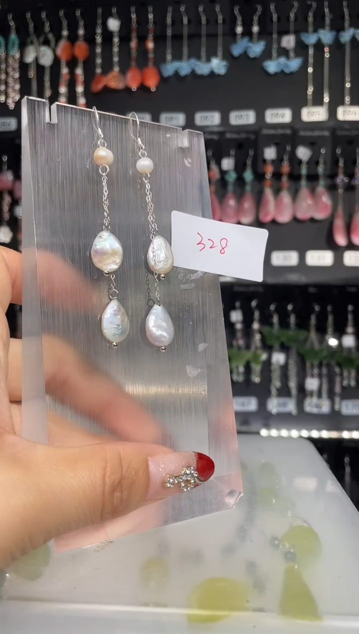 【闪购商品】紫晶耳饰银S925镶嵌喜欢拍