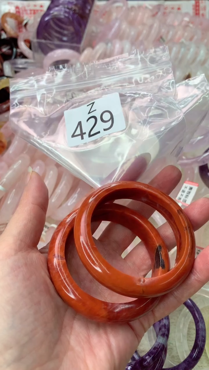未镶嵌手镯水晶红****】Z429