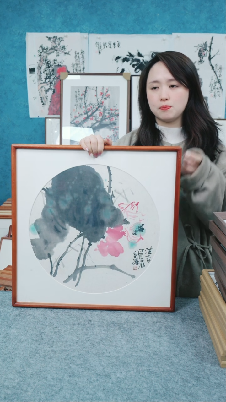 【闪购商品】国画50*50本土老师花鸟