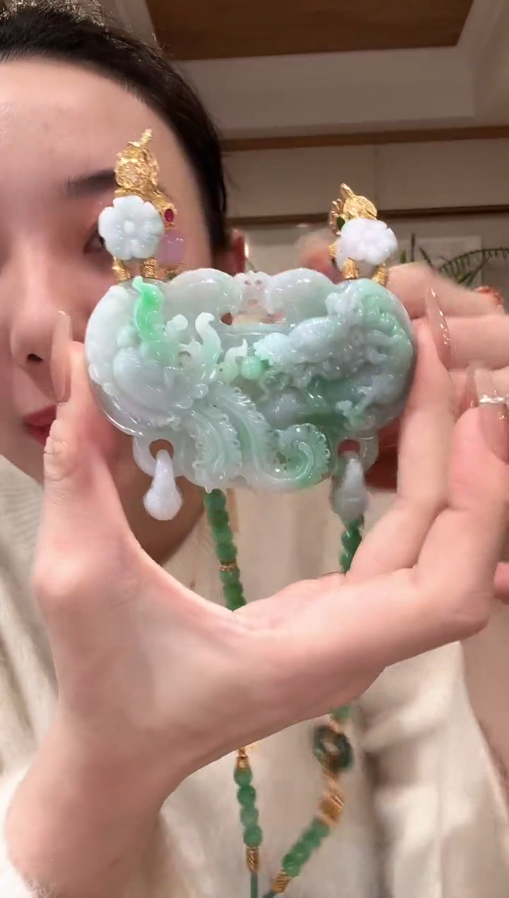 【闪购商品】翡翠颈饰未镶嵌国风