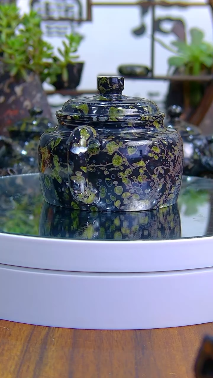 【闪购商品】奢上奢梅花玉茶具