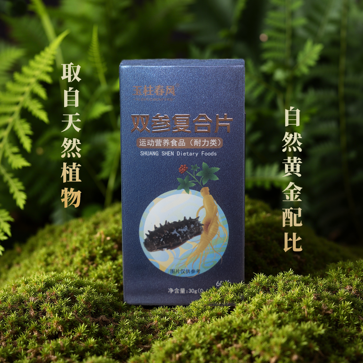 【双参复合片】 人参海参复合片运动营养食品
