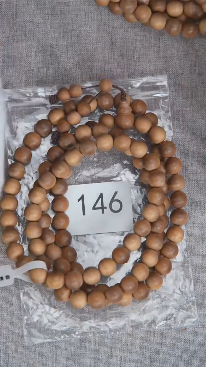 檀香木手串/手链拆房第三批黑横纹1.0*108奶甜韵福利随机146