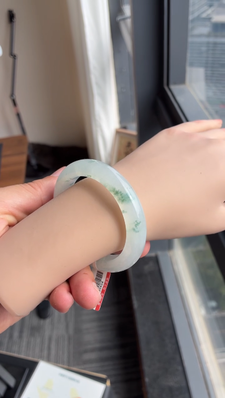 未镶嵌手镯翡翠52号53.5*10.9*9.5正圈