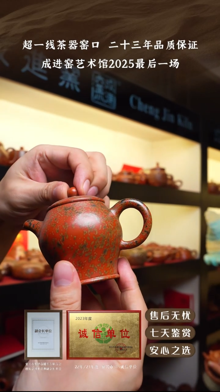 成进窑墨金烧美人罐150cc