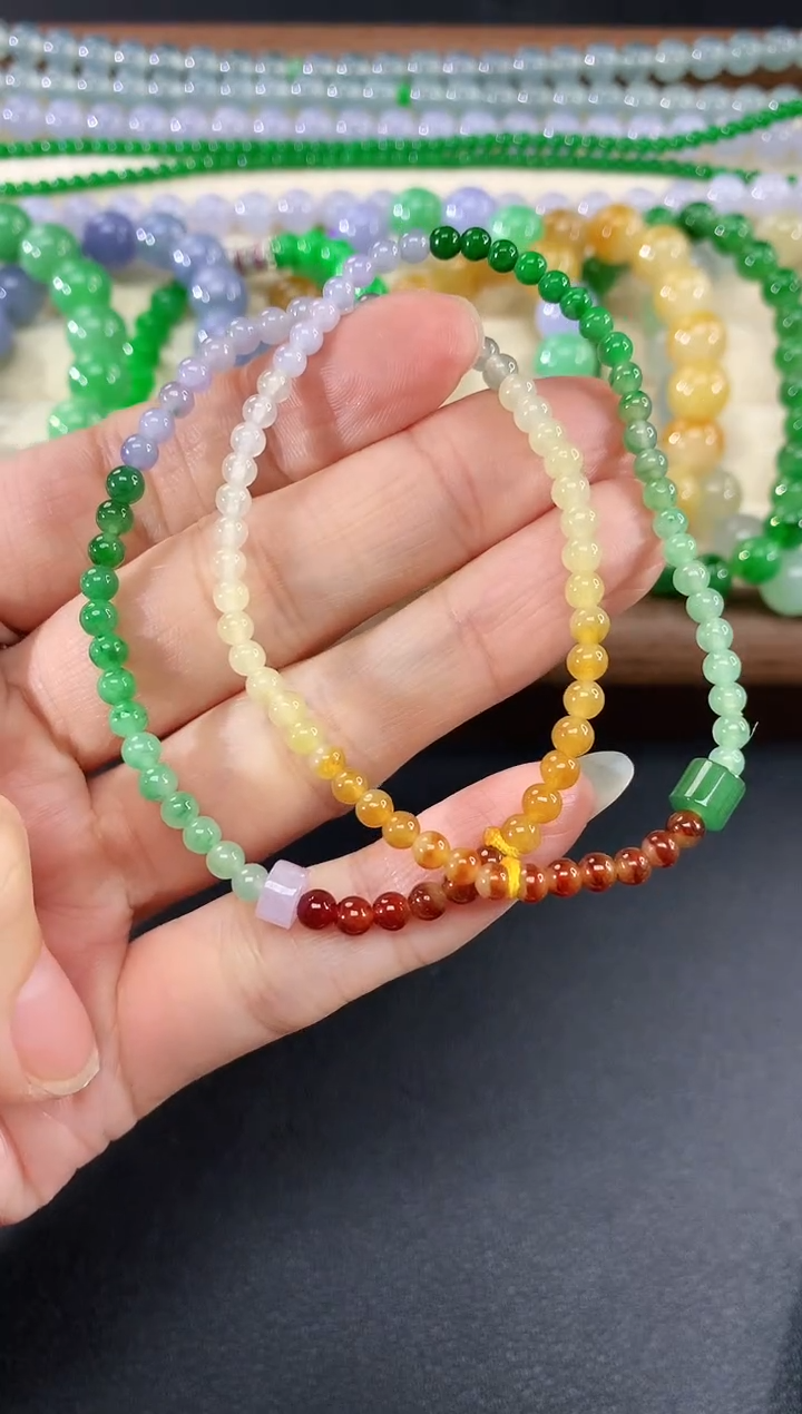 未镶嵌手串翡翠140|980多样性发其一