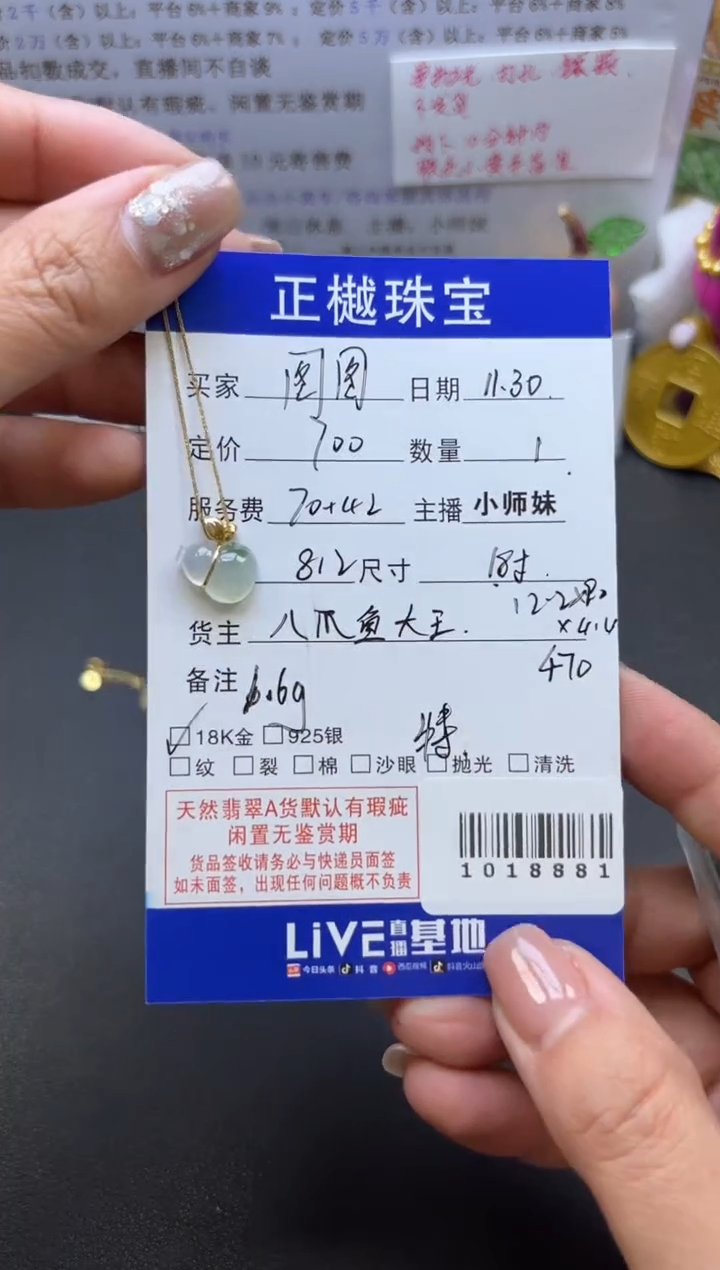 项链未镶嵌翡翠图*ZYZB-1018881