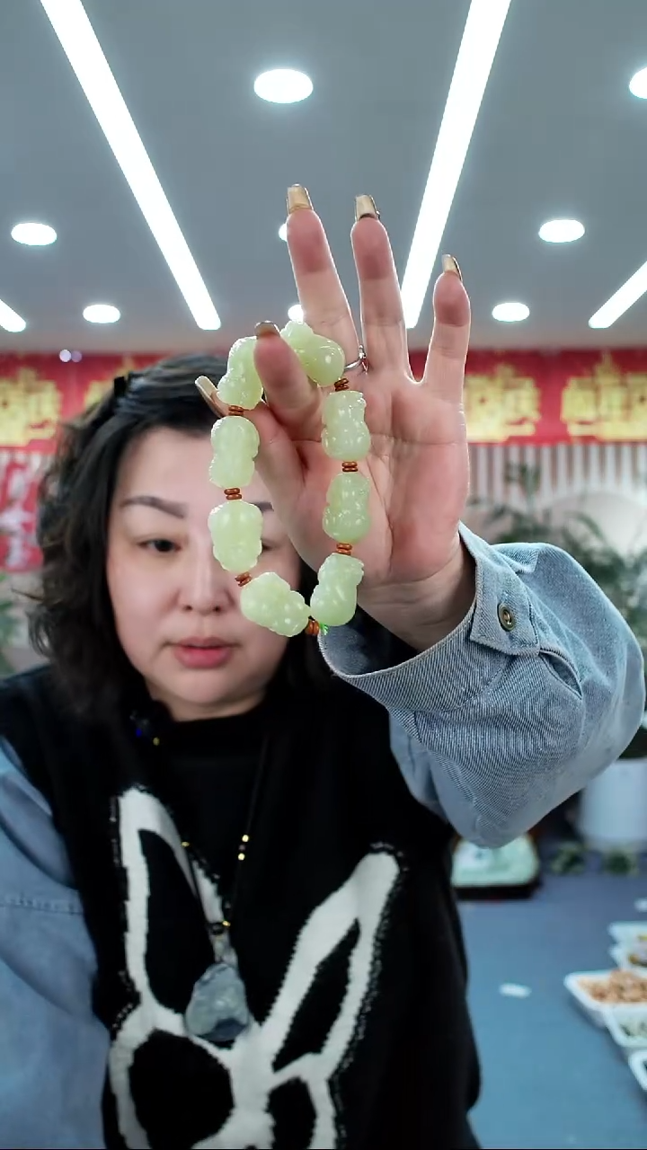 未镶嵌手链和田玉夏**6手串