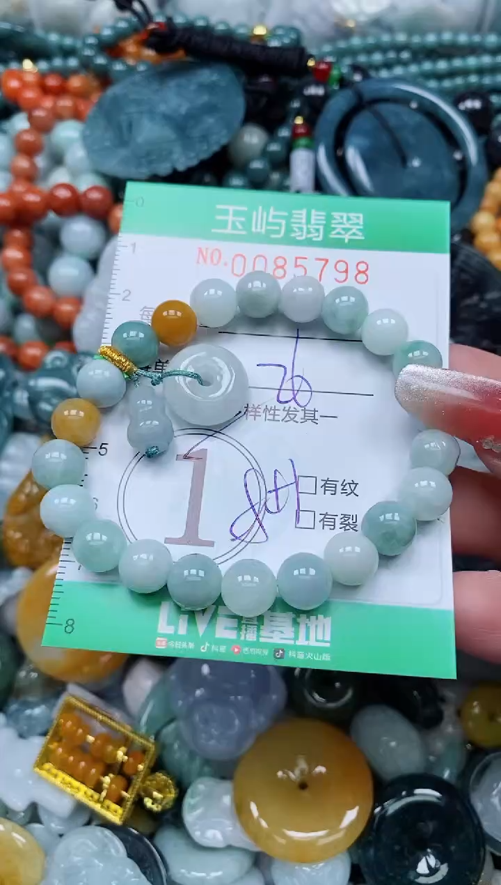 【闪购商品】翡翠颈饰未镶嵌闪购0085798多样性发其一