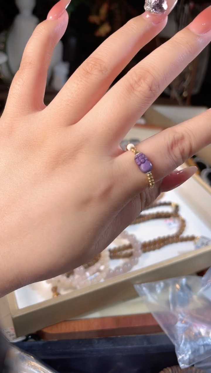 苏纪石（舒俱来）银S925镶嵌戒指多样性发货其一