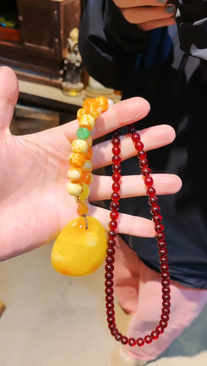 【闪购商品】蜜蜡颈饰未镶嵌七七精品专属链接78678