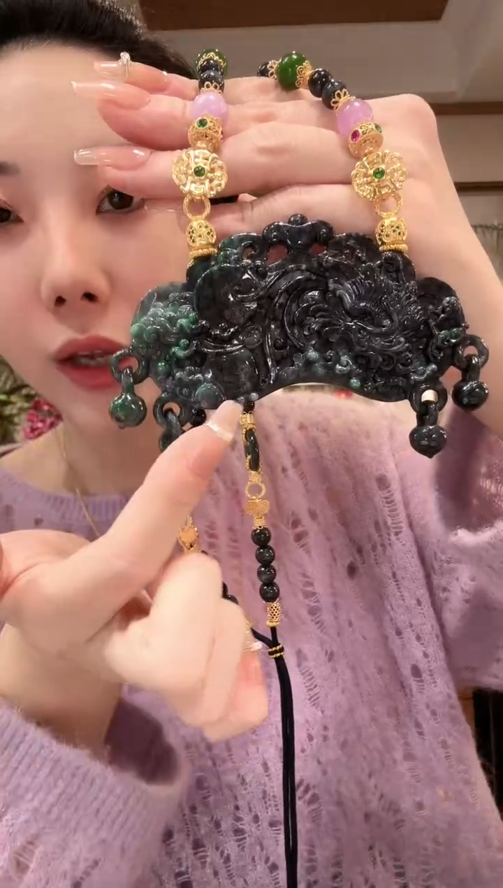 【闪购商品】翡翠颈饰未镶嵌国风