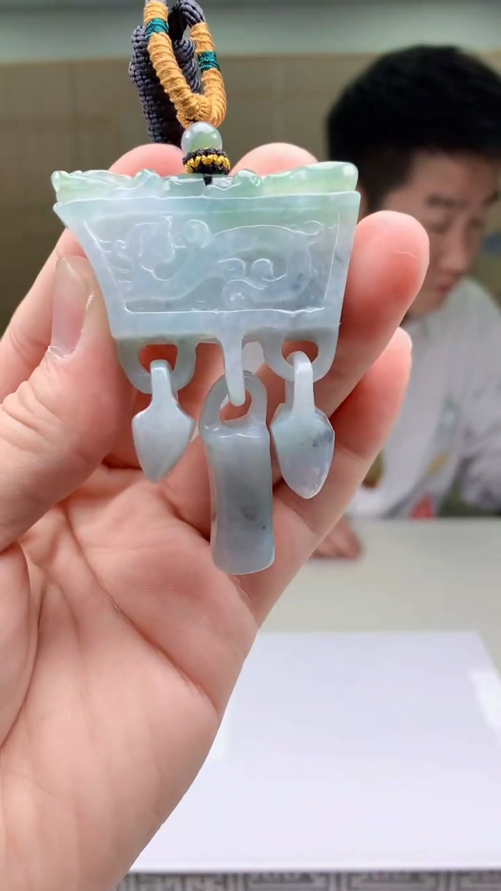 【闪购商品】定制翡翠未镶嵌5028bb-毛货挂件21