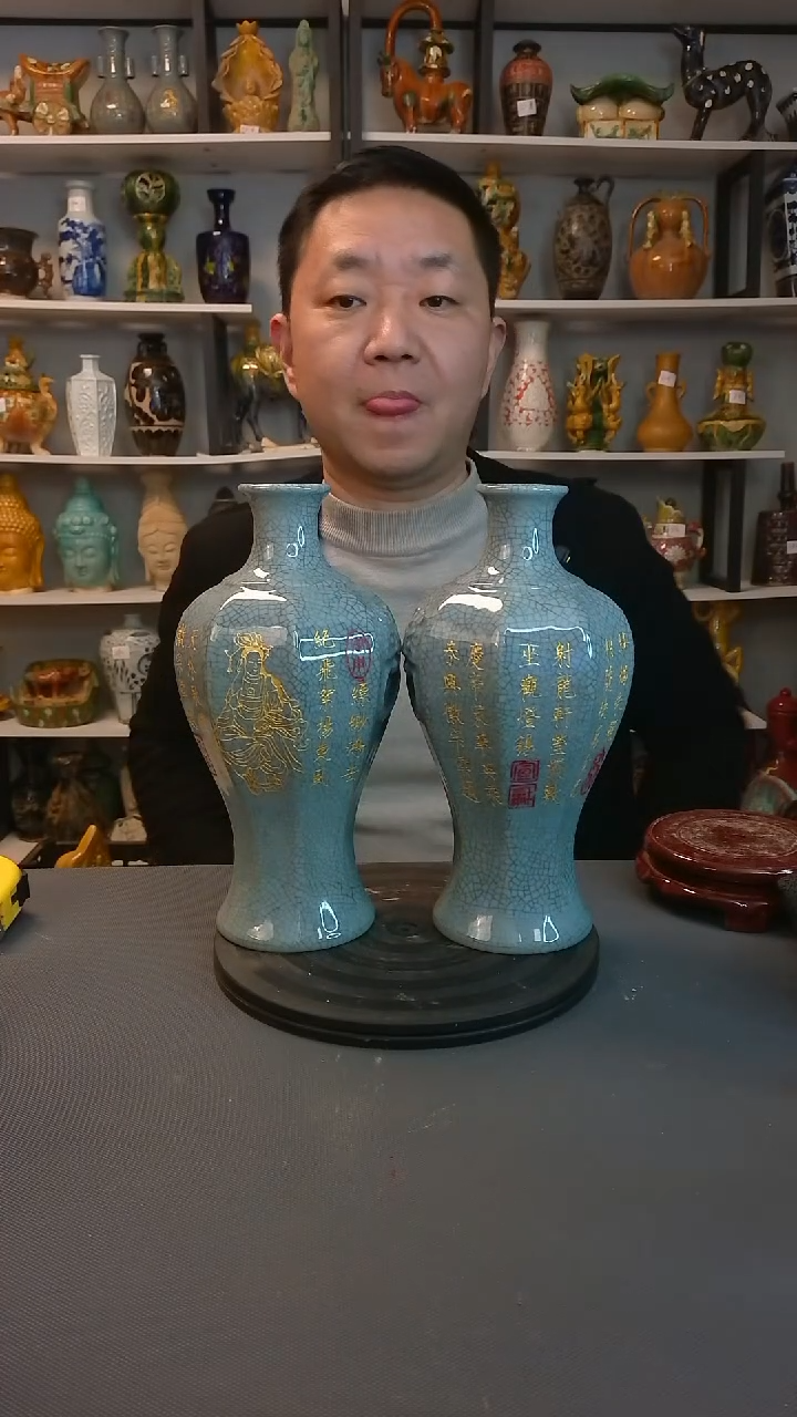 摆件陈*@摆件复古风格瓷器