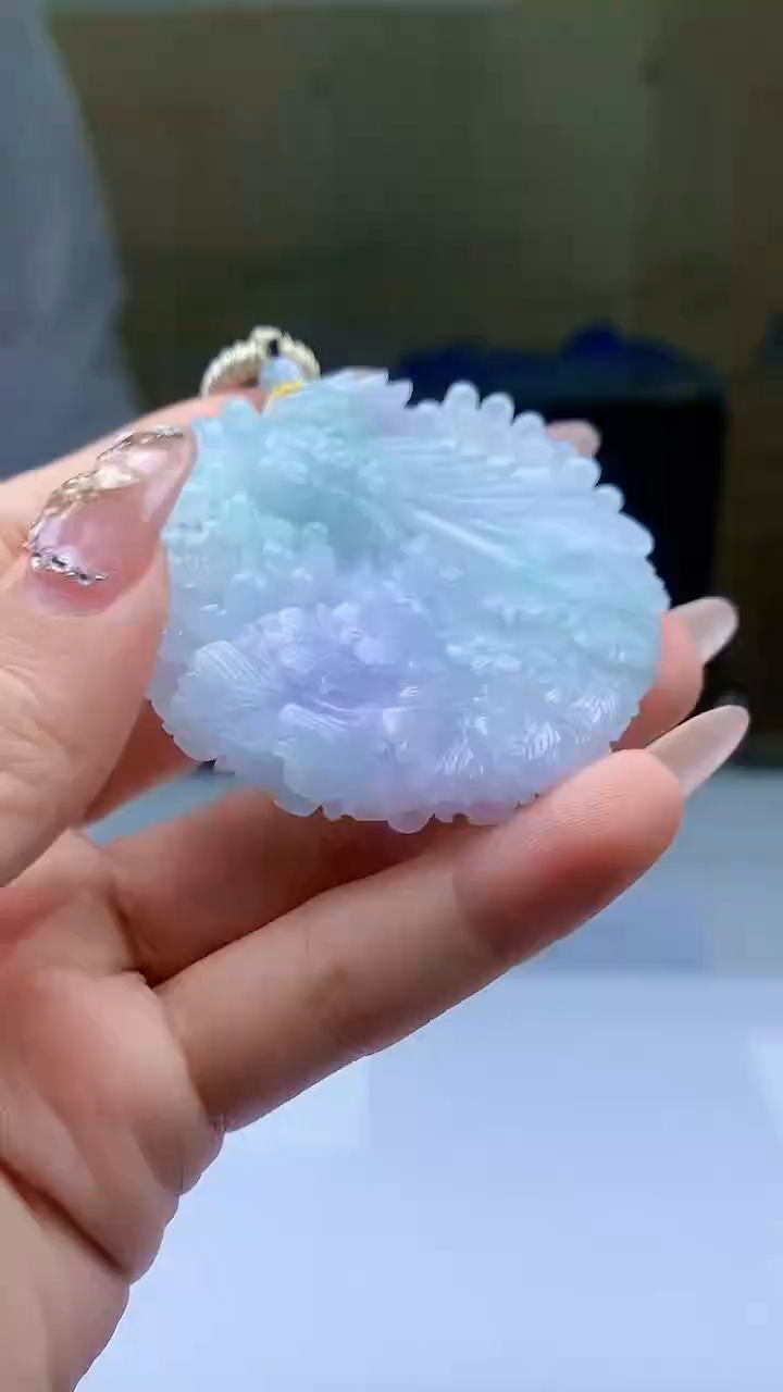 【闪购商品】定制翡翠未镶嵌4688ty-毛货挂件78