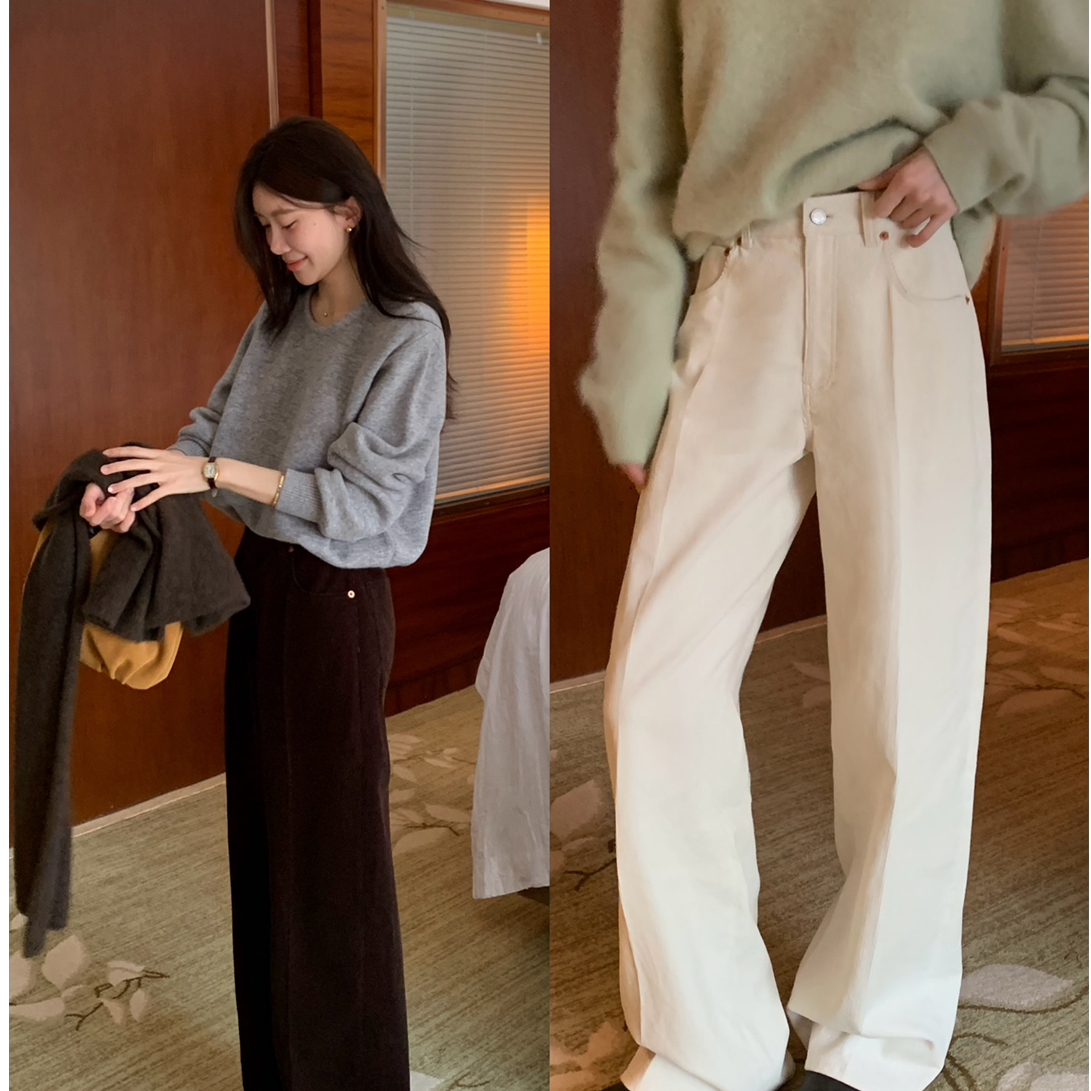 邹雪糕EROii 【灯芯绒神裤】荃定制条绒 不臃肿爆显瘦刚需休闲裤