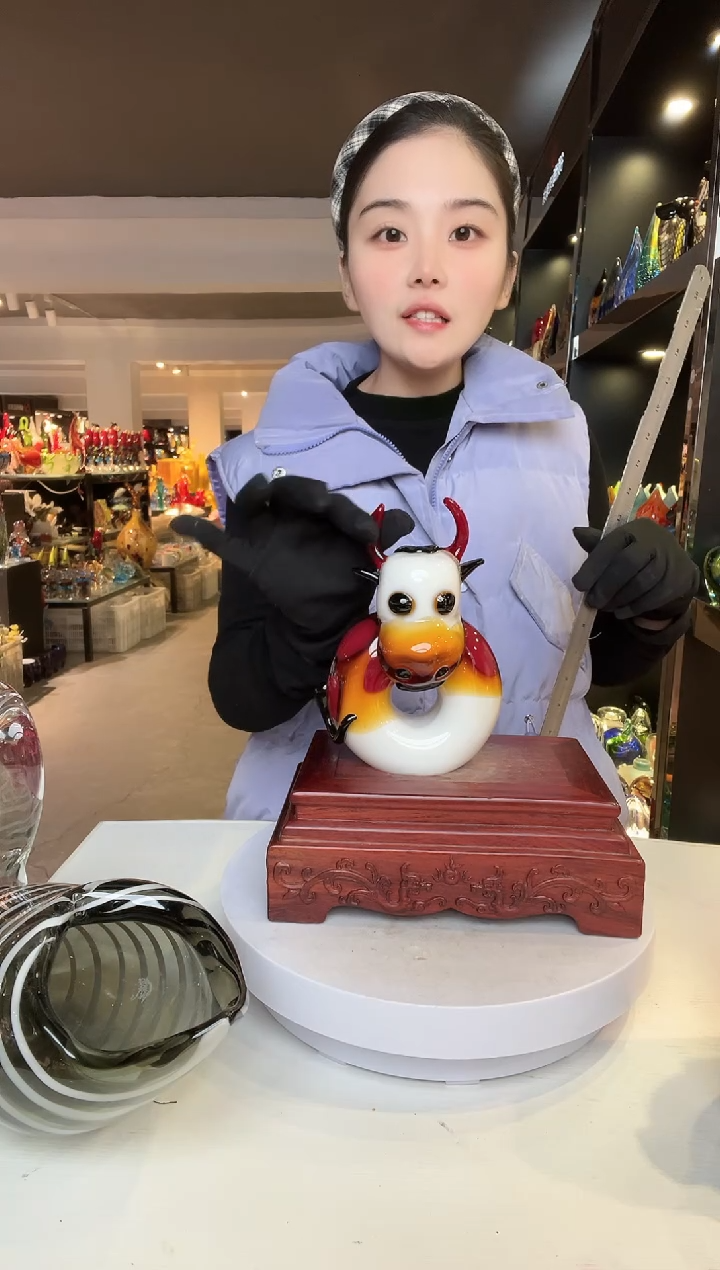 【闪购商品】茶盏琉璃摆件家居摆件