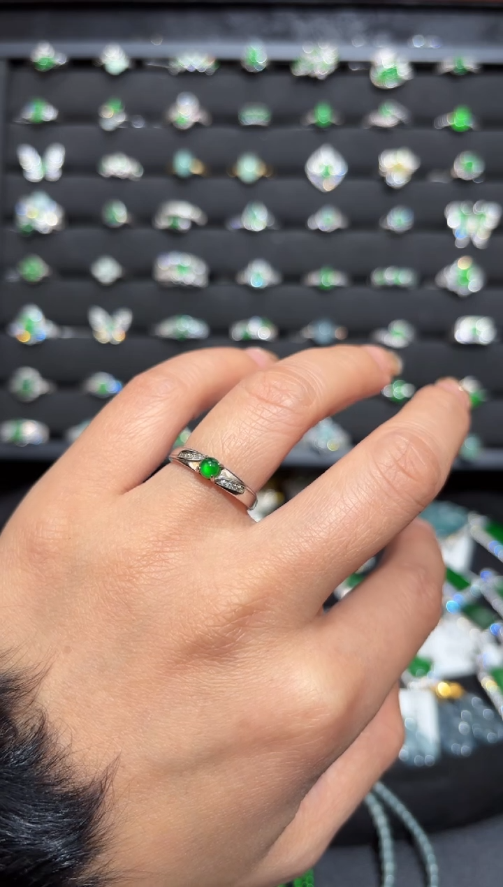 【闪购商品】翡翠颈饰银S925镶嵌蛋面/支持复检/一件