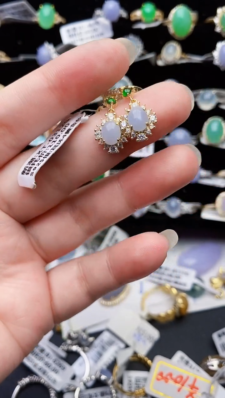 颈饰银S925镶嵌翡翠0611