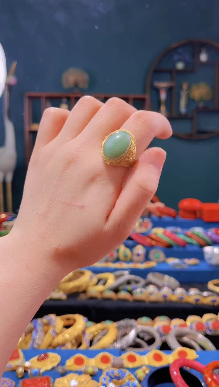 【闪购商品】非遗绝技 花丝镶嵌戒指