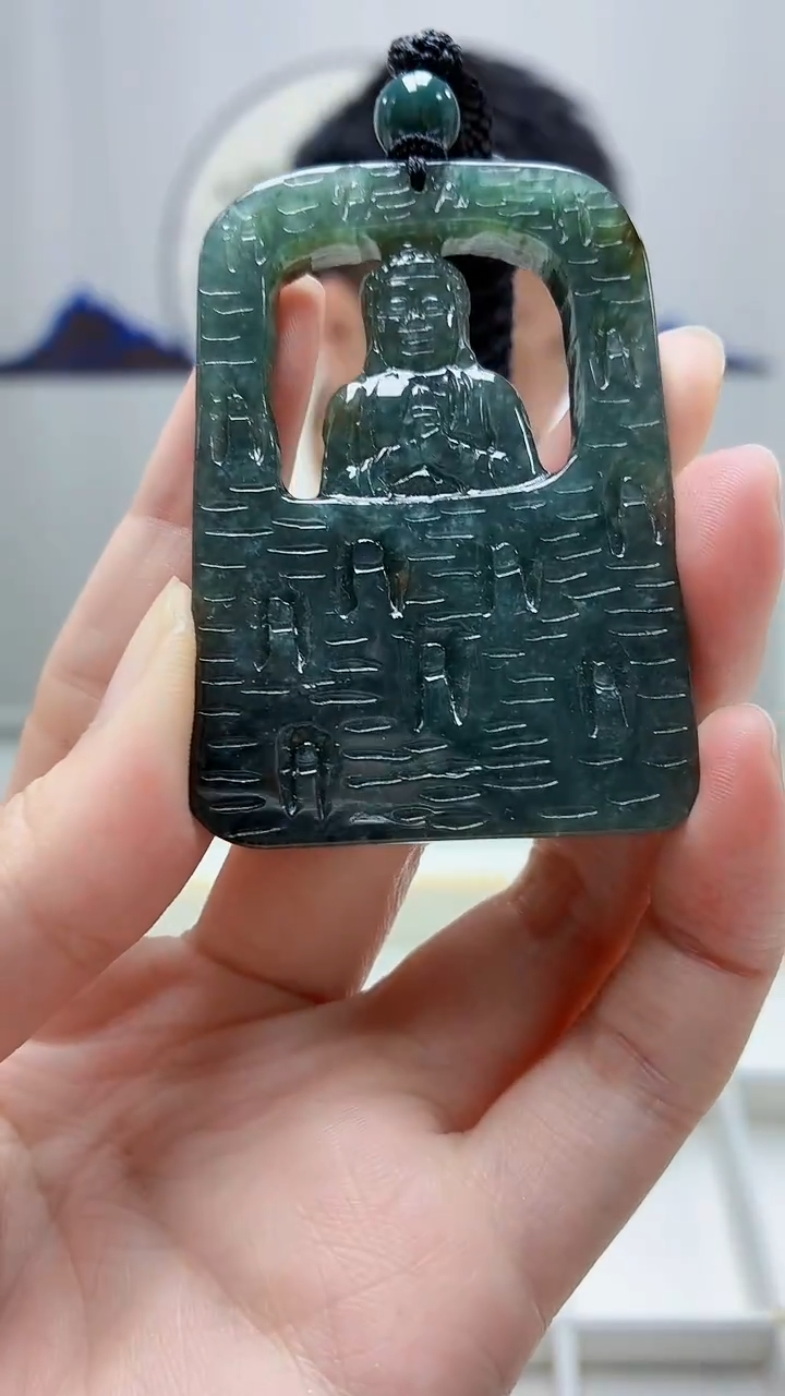 未镶嵌定制翡翠5028zm-毛货挂件人物77