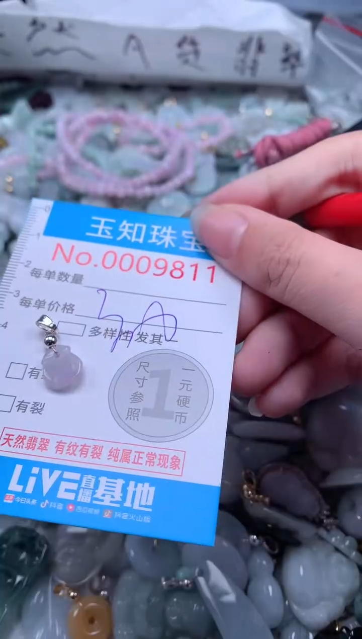 翡翠未镶嵌吊坠(不含链)9811