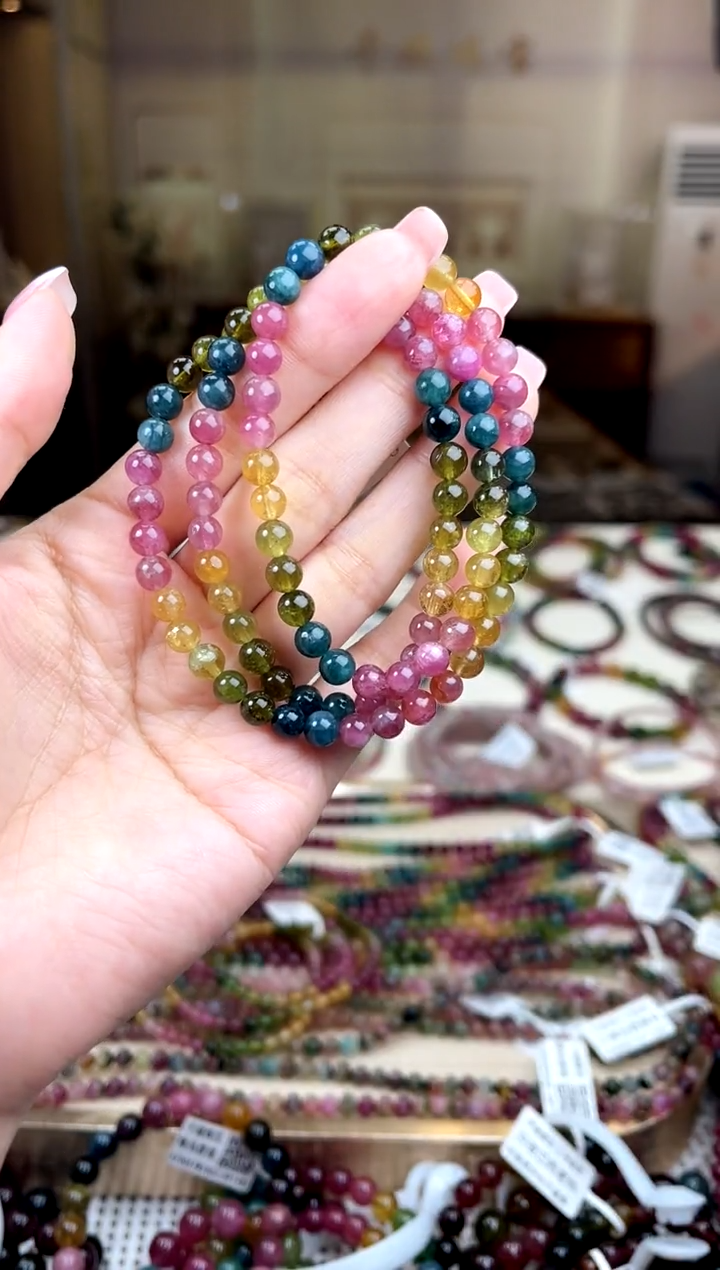 【闪购商品】碧玺/未镶嵌5mm+碧玺多圈多样性发货