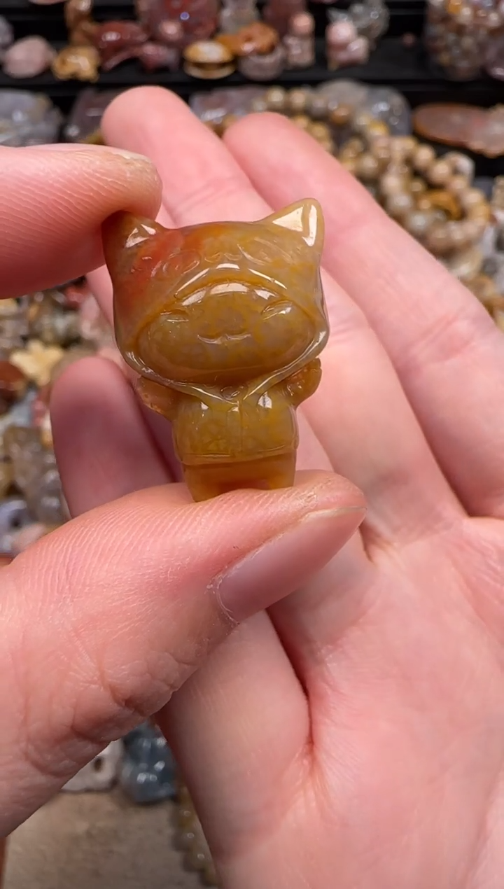 硅化珊瑚（珊瑚玉）未镶嵌颈饰480