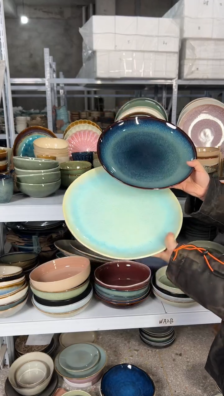 陶瓷外贸尾货瑕疵满20包邮X2大盘