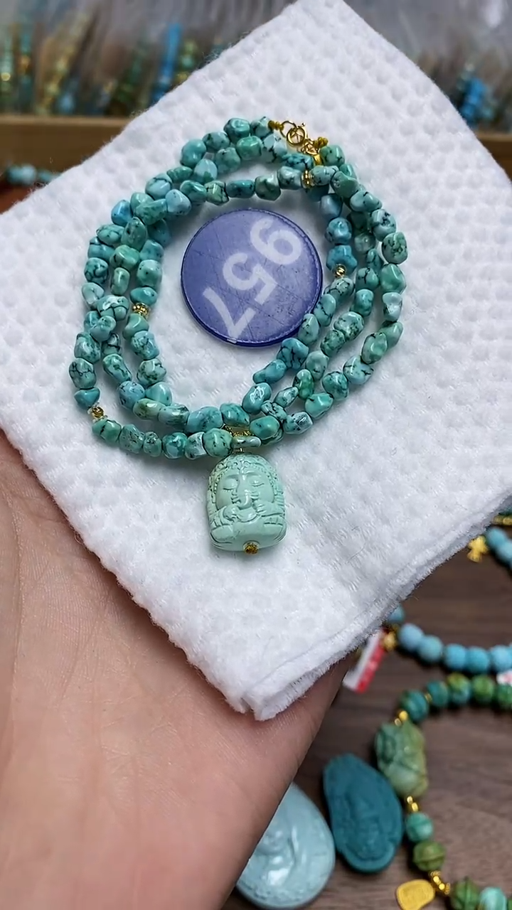 【闪购商品】绿松石项链未镶嵌957