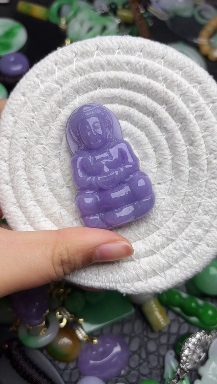 颈饰未镶嵌翡翠缅甸翡翠吊坠