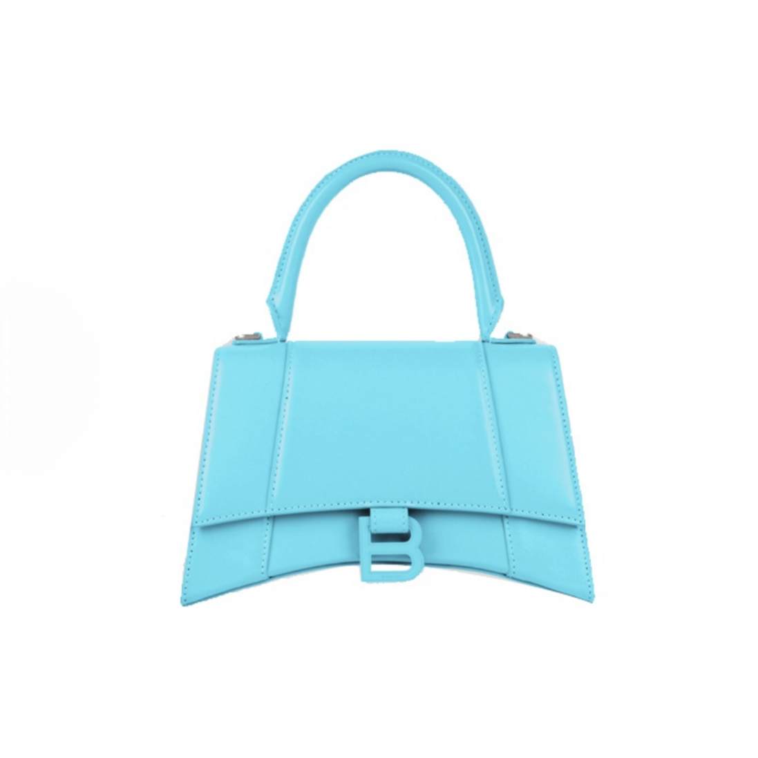 99新 Balenciaga/巴黎世家 天空蓝光面S码沙漏/斜挎包