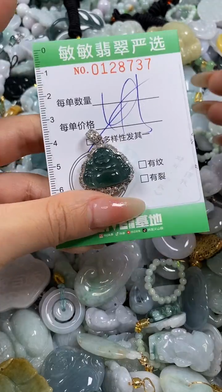 【闪购商品】翡翠颈饰未镶嵌闪购0128737多样性发其一
