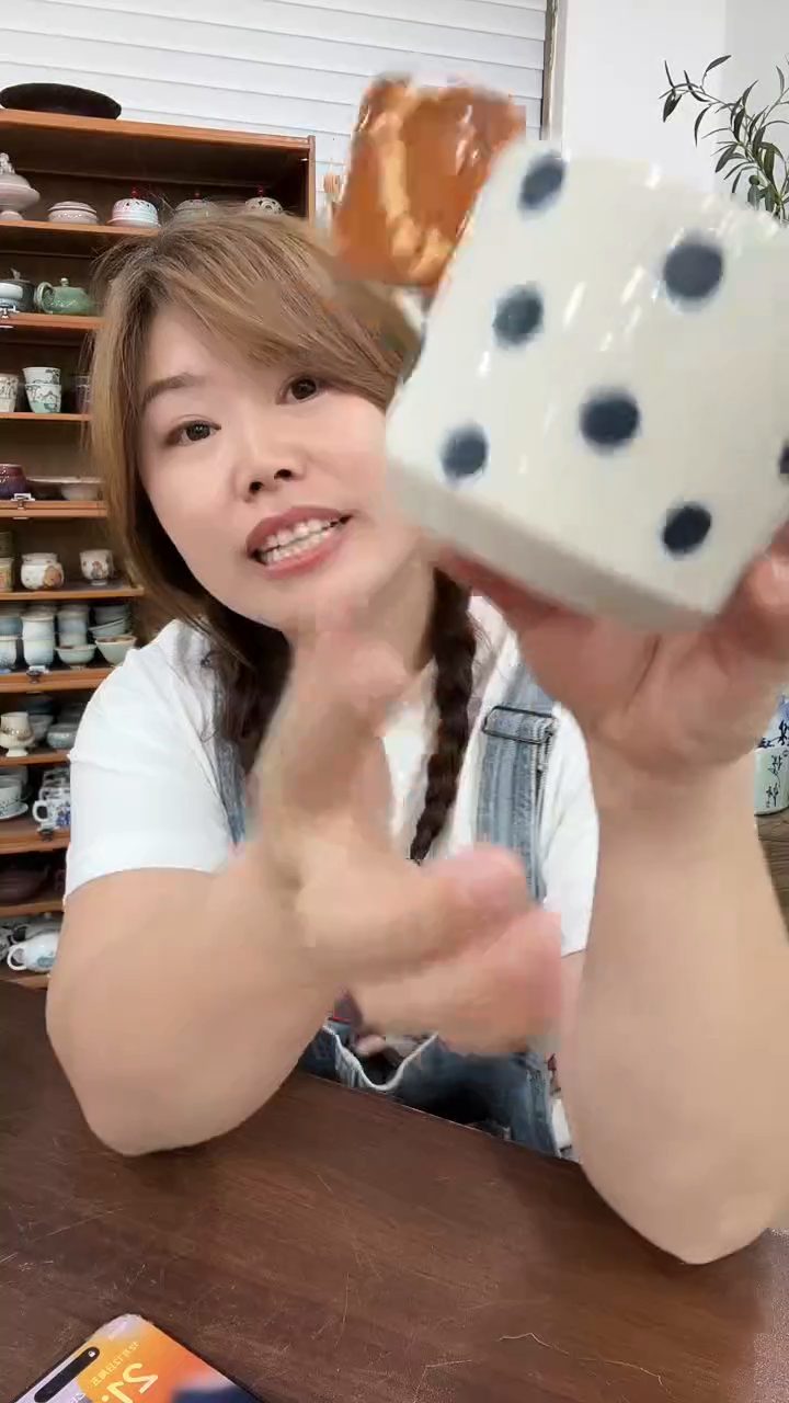 搪瓷饼干波点杯，，，