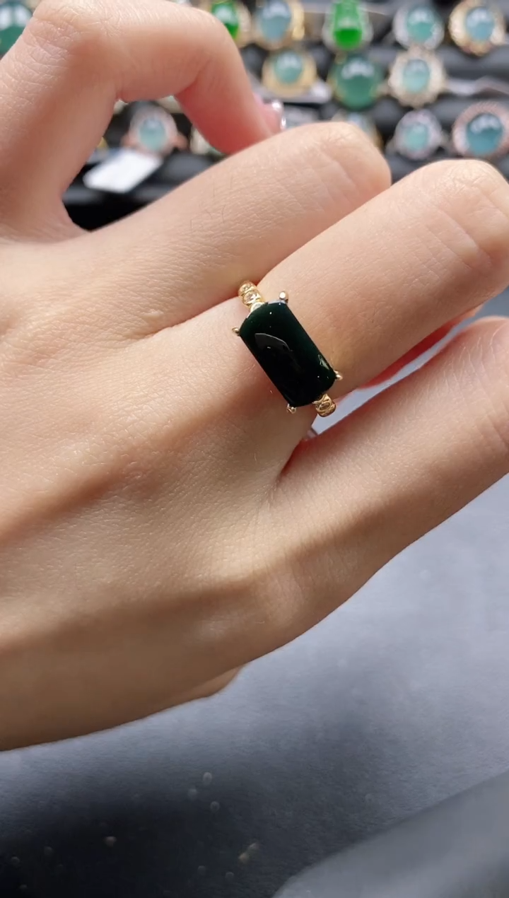 【闪购商品】翡翠戒指银S925镶嵌11111